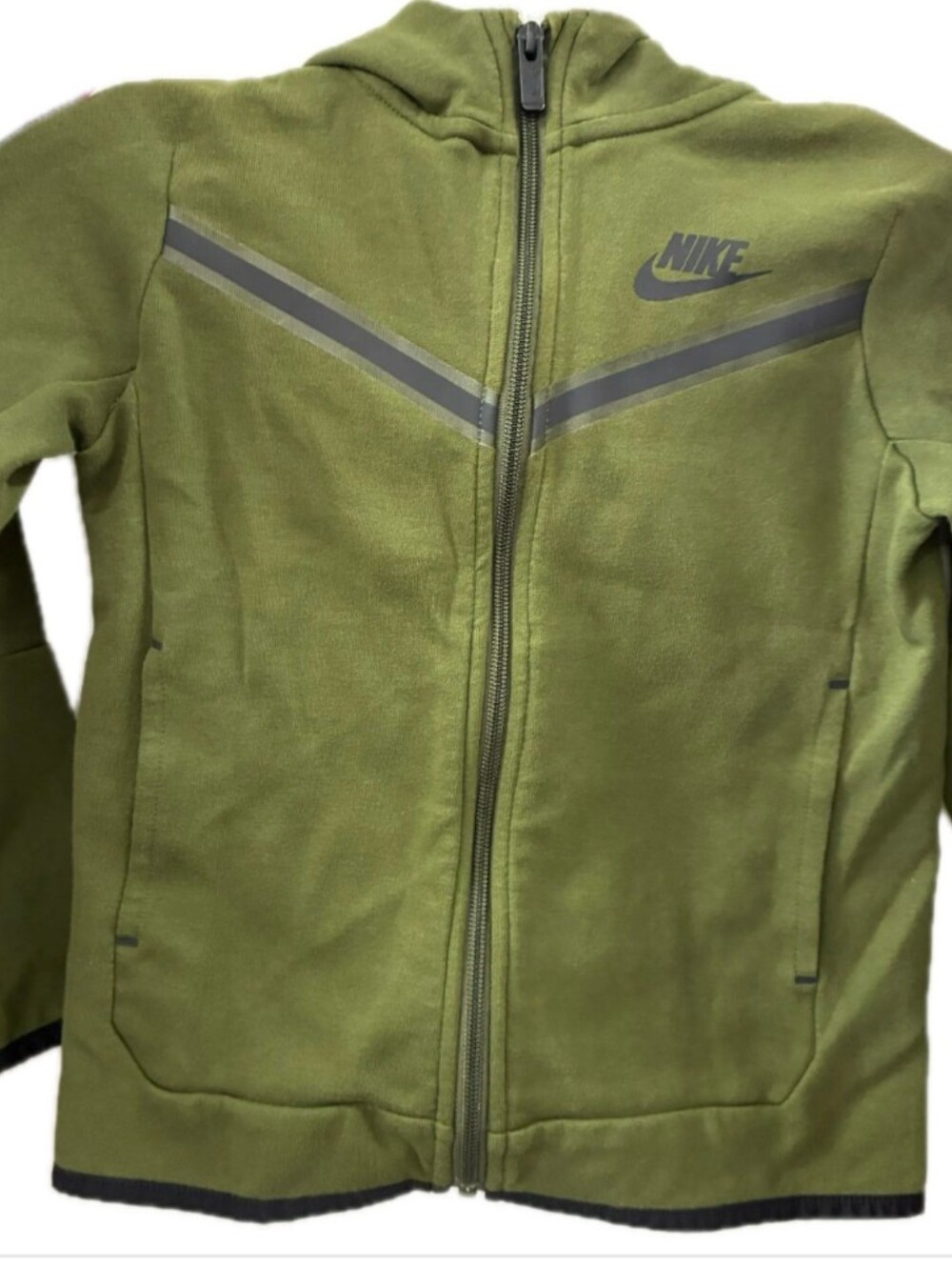 Nike Kids Olive Green Full-Zip Hoodie Jacket